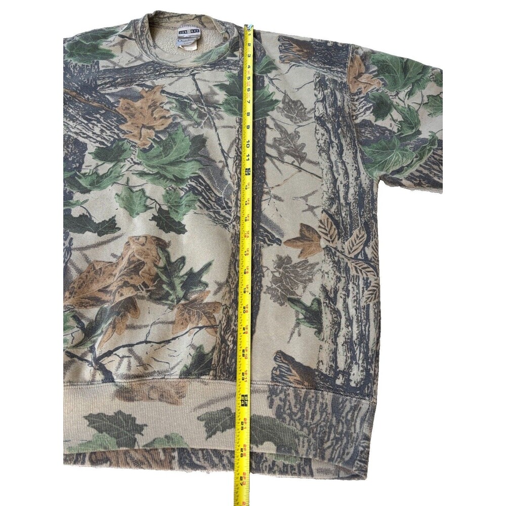 Vintage Jerzees Outdoors Camo Crewneck Mossy Oak Size Large - Picture 5 of 6